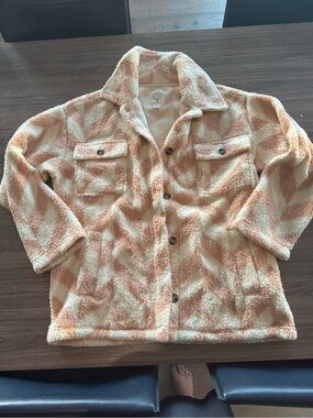 Billabong Cream & Peach Sherpa Jacket